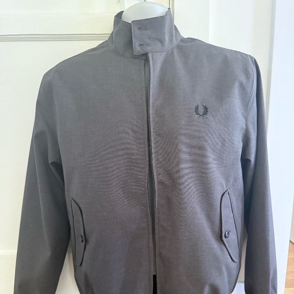 Fred Perry Gray Harrington Jacket